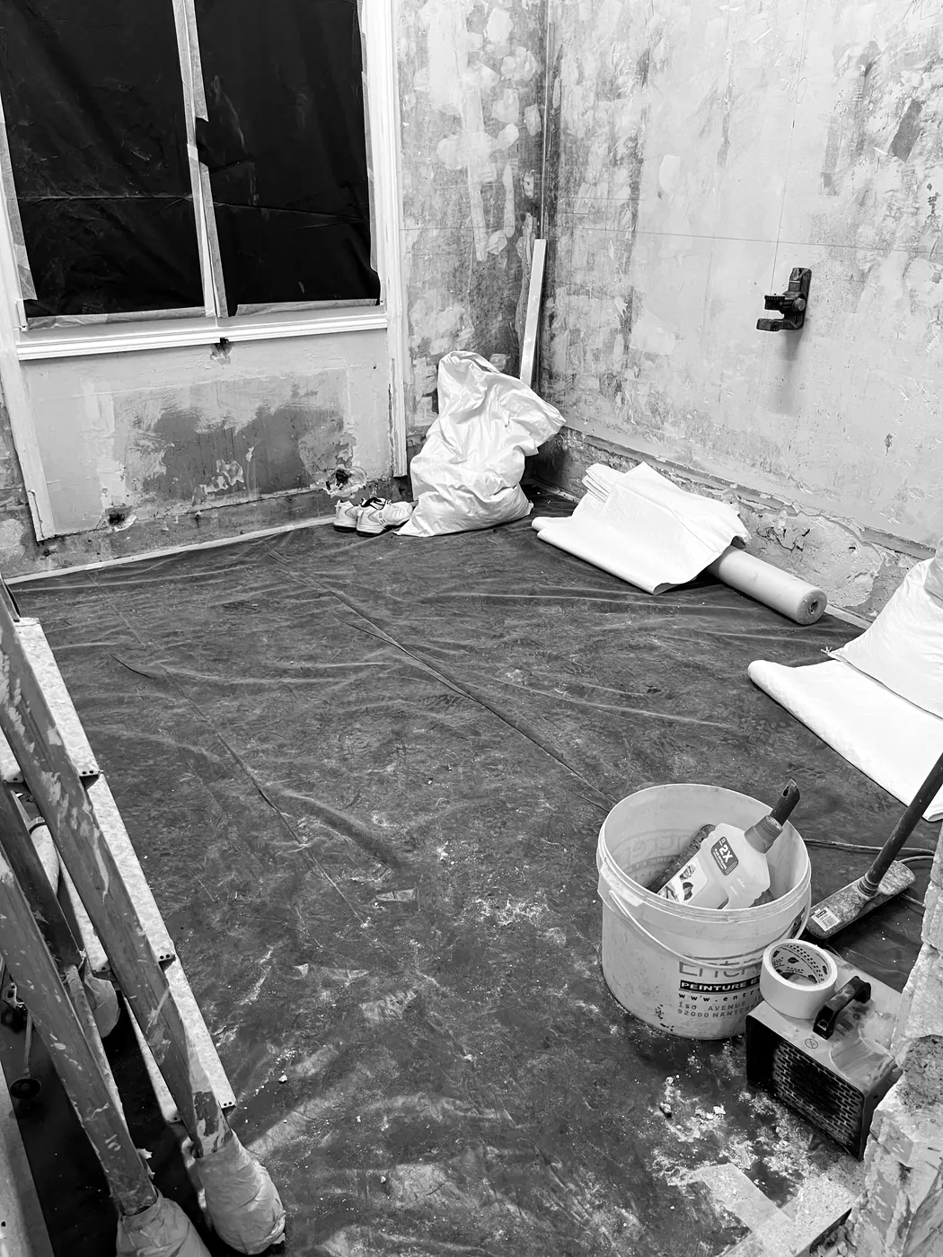 Photo de chantier noir et blanc 2