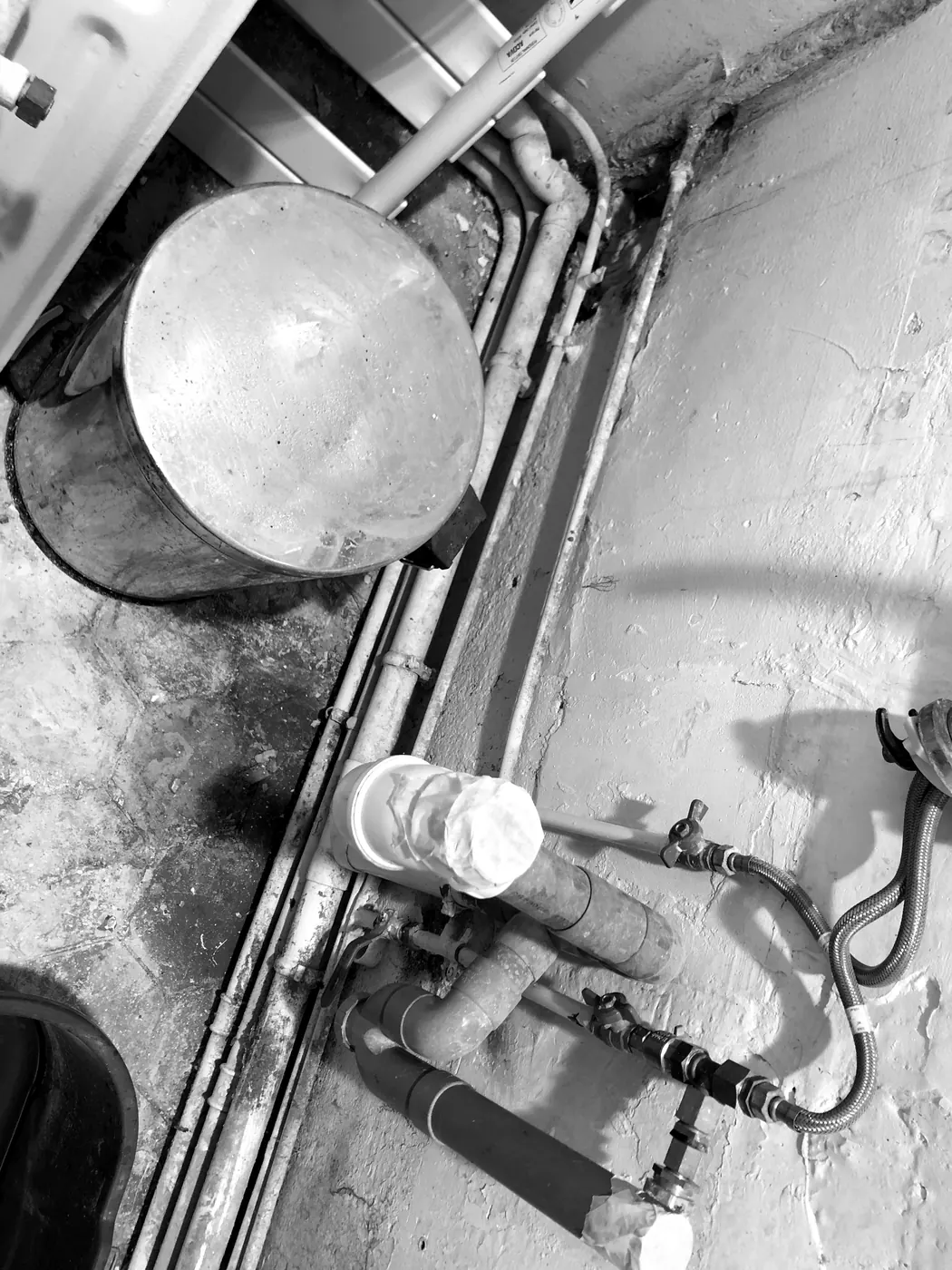 Photo de chantier noir et blanc 3