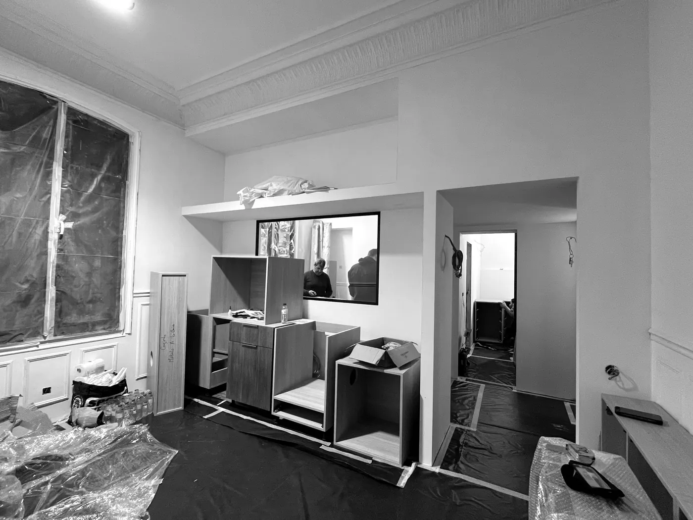 Photo de chantier noir et blanc 4