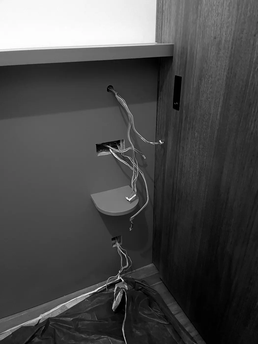 Photo de chantier noir et blanc 8