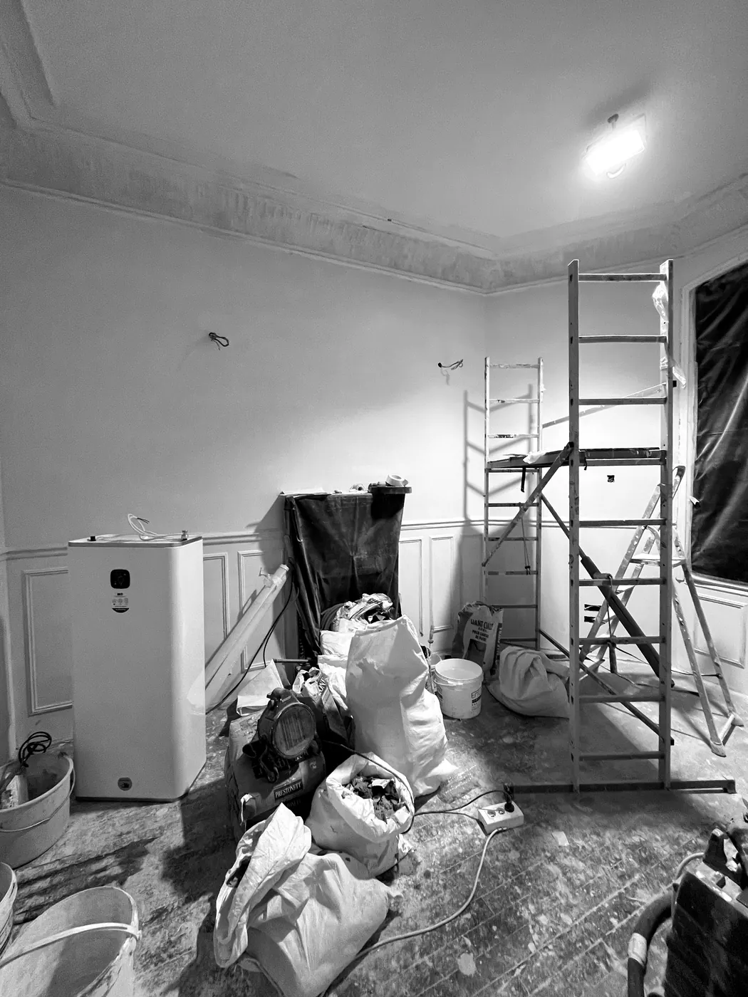 Photo de chantier noir et blanc 10